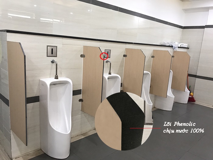 Làm vách ngăn nhà vệ sinh bằng tấm compact tại Hải Phòng